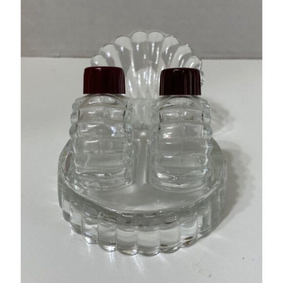 Vintage Glass Turkey Bird Salt & Pepper Shakers Art Deco Thanksgiving - Picture 3 of 6